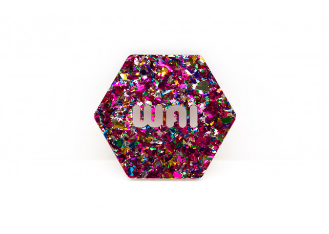 Enchanted Allure Chunky Glitter Acrylic (2 Sides) - 5/32" (4mm)