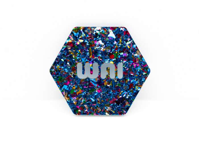 Exotic Elegance Chunky Glitter Acrylic (2 Sides) - 5/32" (4mm)