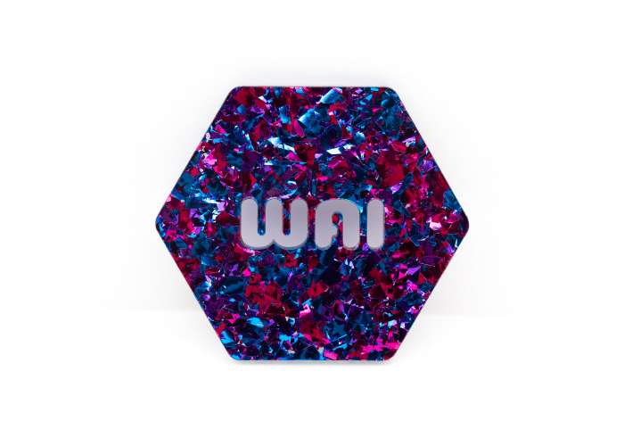 Midnight Seduction Chunky Glitter Acrylic (2 Sides) - 5/32" (4mm)