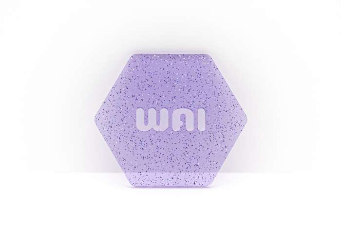 Holographic Punzie Purple Glitter Acrylic - 1/8" (3mm) *READ DESCRIPTION*