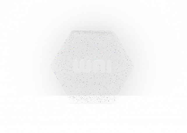 Holographic Cinder Clear Glitter Acrylic - 1/8" (3mm)
