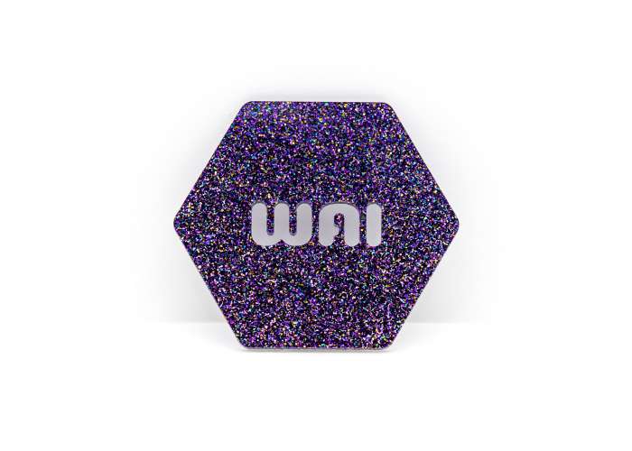 Majestic Purple Glitter Acrylic (2 Sides) - 1/8" (3mm)