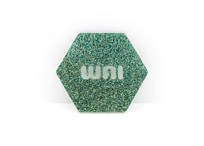 Green Paradise Glitter Acrylic (2 Sides) - 1/8" (3mm)