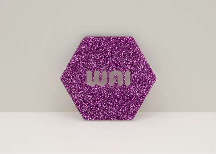 Amethyst Purple Glitter Acrylic (2 Sides) - 1/8" (3mm)