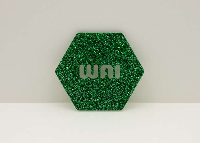 Emerald Green Glitter Acrylic (2 Sides)  - 1/8" (3mm)