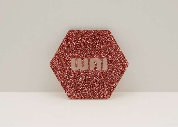 Rose Gold Glitter Acrylic (2 Sides) - 1/8" (3mm)