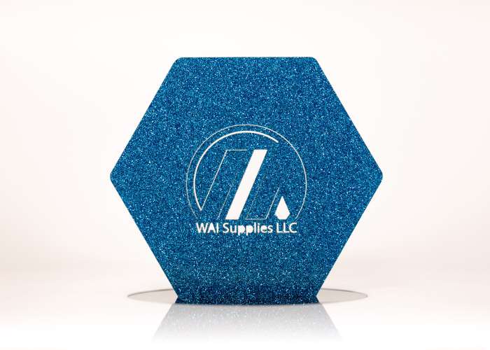 Olympic Blue Glitter Acrylic (2 Sides) - 1/8" (3mm)