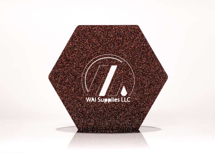 Hickory Brown Glitter Acrylic (2 Sides) - 1/8" (3mm)