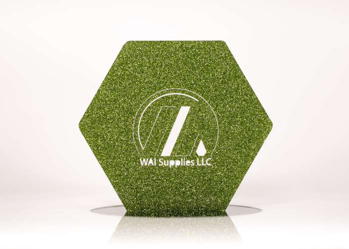 Pear Green Glitter Acrylic (2 Sides) - 1/8" (3mm)