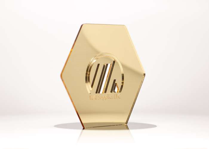 Gold Mirror Acrylic (1 Side) - 1/16" (1.5mm)