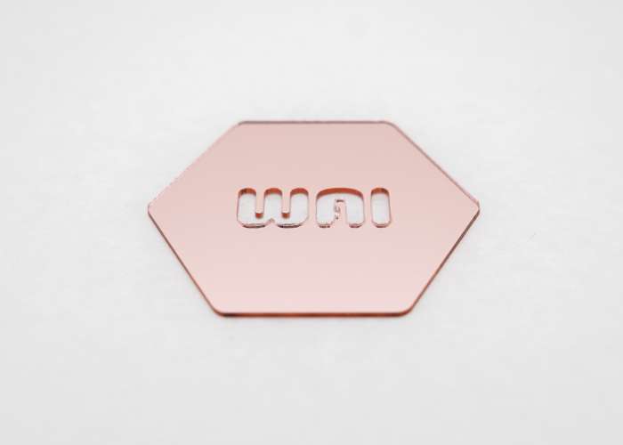 WAI-X Rosy Pink Mirror Acrylic (1 Side) - 1/16" (1.5mm)