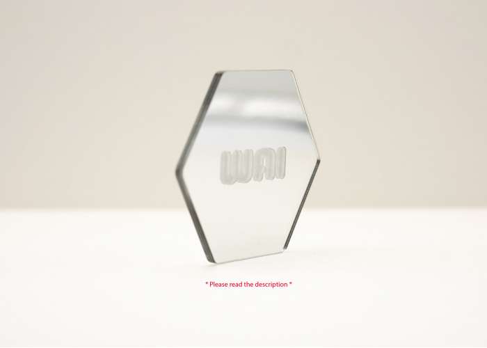 Silver-Silver Mirror Acrylic (2 sides) - 1/8" (3mm)