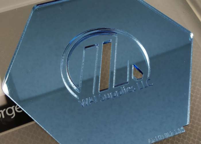 Light Blue Mirror Acrylic (1 Side) - 1/8" (3mm)