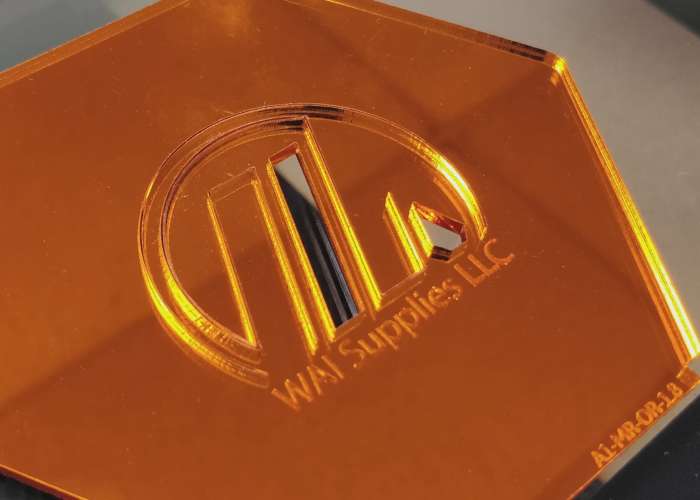 Orange Mirror Acrylic (1 Side) - 1/8" (3mm)