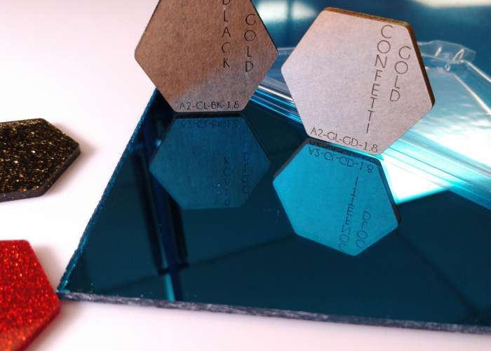 Sky Blue Mirror Acrylic (1 Side) - 1/8" (3mm)