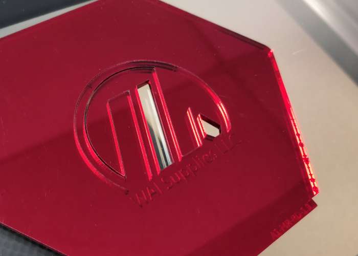 Velvet Red Mirror Acrylic (1 Side) - 1/8" (3mm)