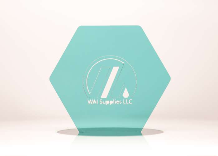 Transparent Teal Acrylic - 1/8" (3mm)