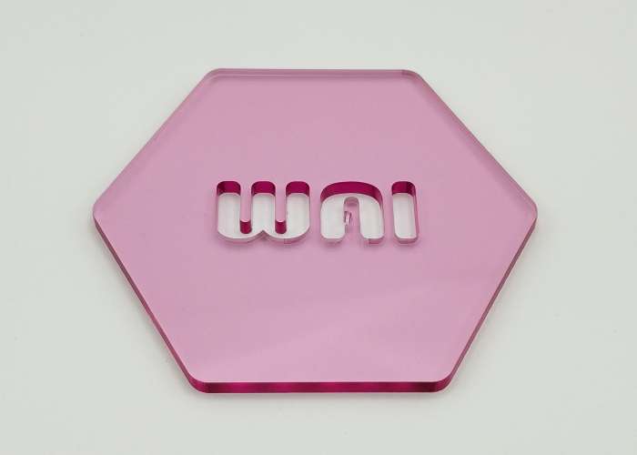 Transparent Pink Acrylic - 1/8" (3mm)