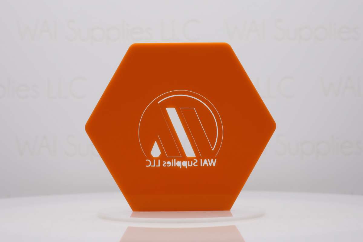 Tangerine Orange Acrylic 1/16" (1.5mm)