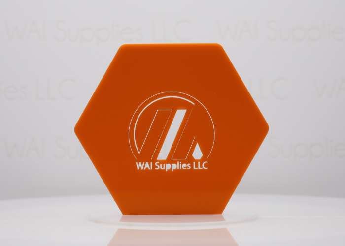 Tangerine Orange Acrylic - 1/16" (1.5mm)