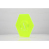 Frosted Neon Peridot Green Acrylic (2 Sides) - 1/8" (3mm)