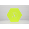 Frosted Neon Peridot Green Acrylic (2 Sides) - 1/8" (3mm)