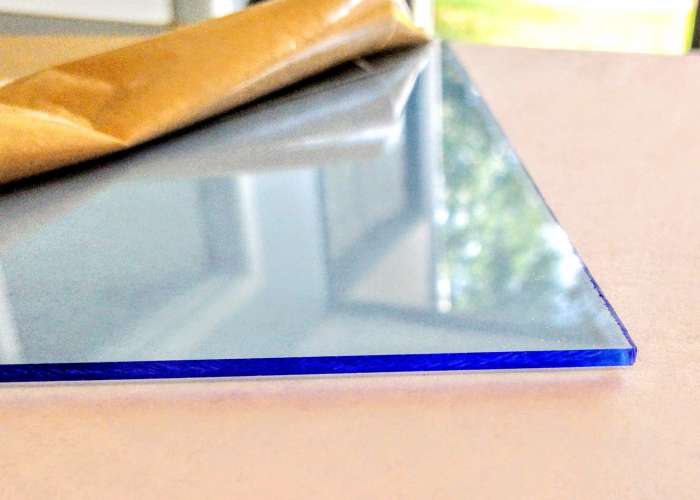 Fluorescent Blue Acrylic - 1/4" (6mm)
