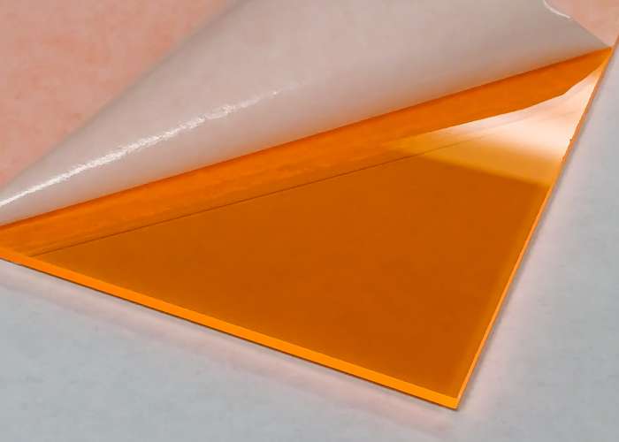 Fluorescent Orange Acrylic - 1/8" (3mm)