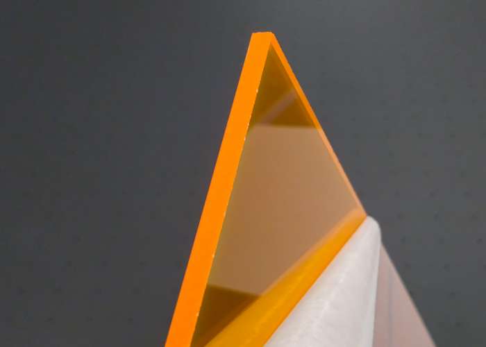 Fluorescent Orange Acrylic - 1/4" (6mm)