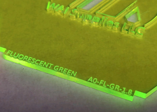 Fluorescent Green Acrylic - 1/8" (3mm)