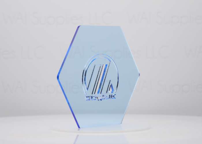Fluorescent Blue Acrylic - 1/8" (3mm)