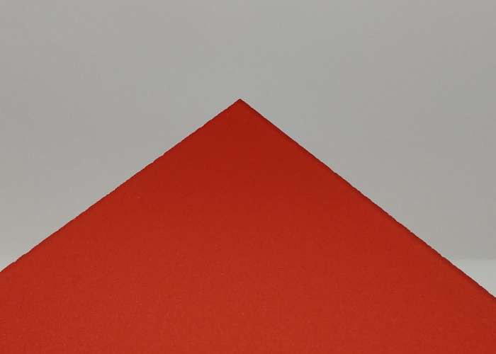 Frosted Cinnabar Red Acrylic (2 Sides) - 1/8" (3mm)