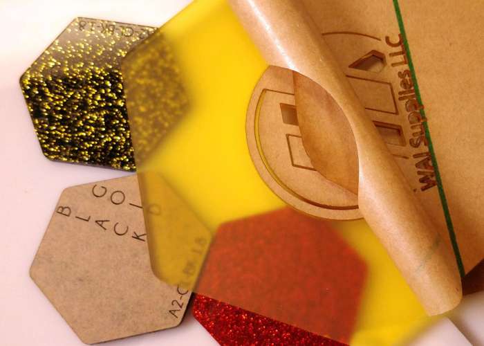 Frosted Legrandite Dark Yellow Acrylic (2 Sides) - 1/8" (3mm)