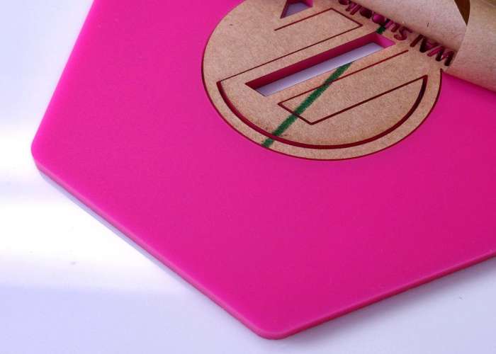 Matte Hot Pink Acrylic (2 Sides) - 1/8" (3mm)