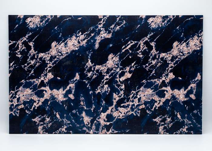 Navy Blue Marble 2 uniBoard MDF - 1/8" (3mm)