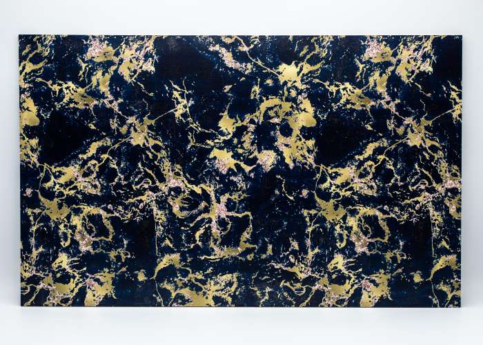 Navy Blue Marble 3 uniBoard MDF - 1/8" (3mm)