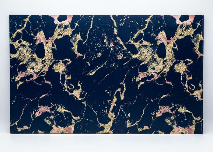 Navy Blue Marble 4 uniBoard MDF - 1/8" (3mm)