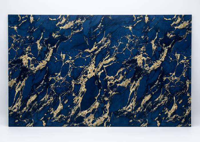 Navy Blue Marble 8 uniBoard MDF - 1/8" (3mm)