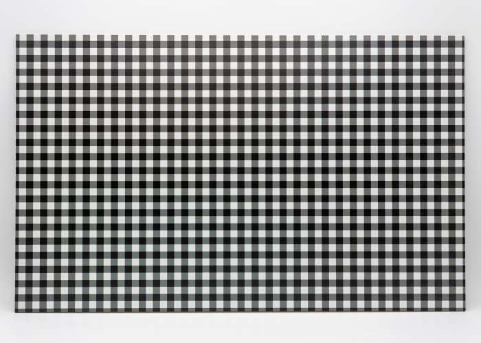 Black and White Gingham Plaid uniBoard MDF - 1/8" (3mm)