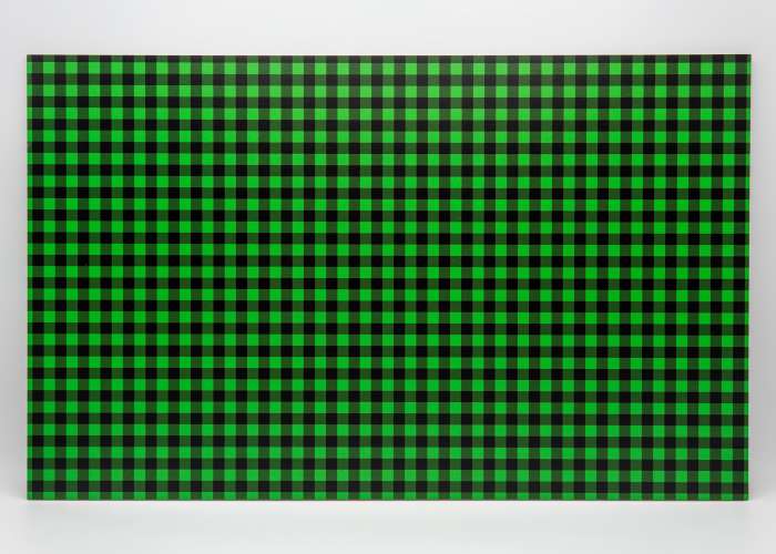 Green and Black Gingham Plaid uniBoard MDF - 1/8" (3mm)