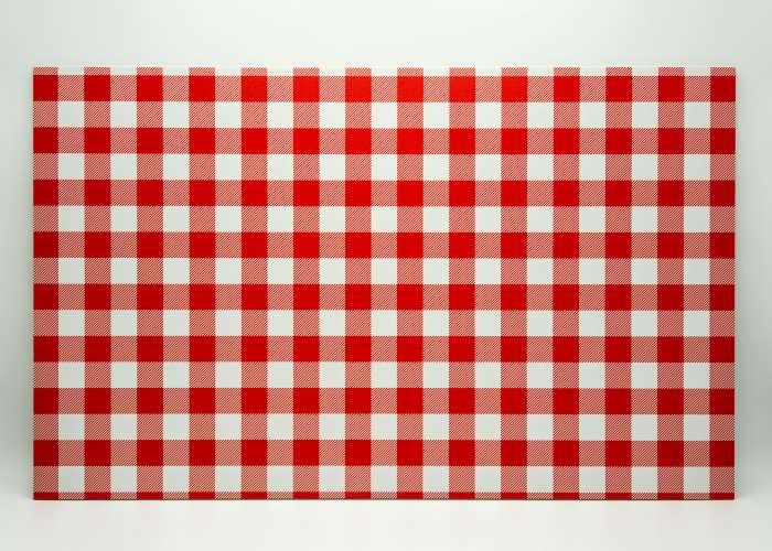 Red and White Buffalo Plaid uniBoard MDF - 1/8" (3mm)