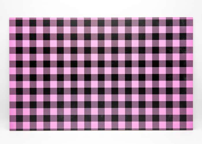 Pink and Black Buffalo Plaid uniBoard MDF - 1/8" (3mm)
