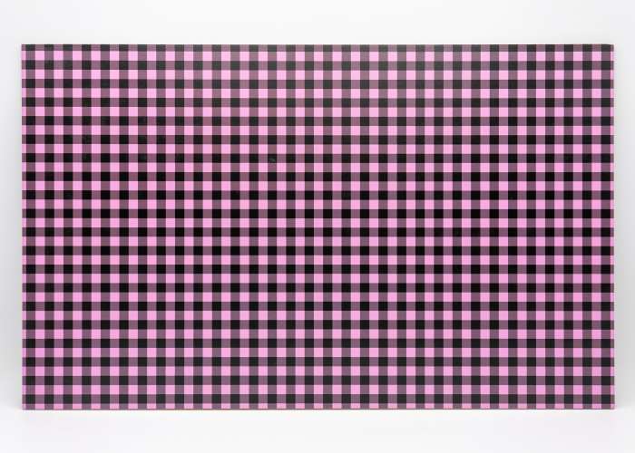 Pink and Black Gingham Plaid uniBoard MDF - 1/8" (3mm)