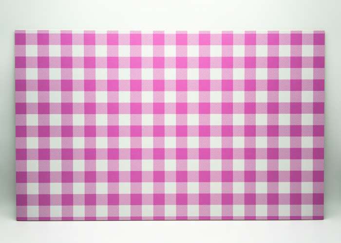 Pink and White Buffalo Plaid uniBoard MDF - 1/8" (3mm)
