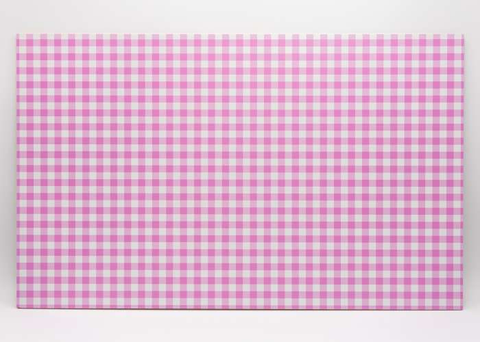 Pink and White Gingham Plaid uniBoard MDF - 1/8" (3mm)