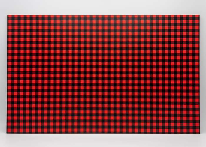 Red and Black Gingham Plaid uniBoard MDF - 1/8" (3mm)