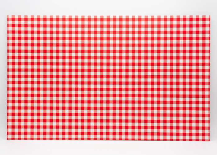 Red and White Gingham Plaid uniBoard MDF - 1/8" (3mm)