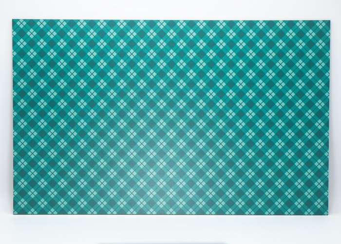 Teal Plaid 1 uniBoard MDF - 1/8" (3mm)